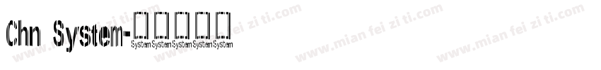 Chn System字体转换